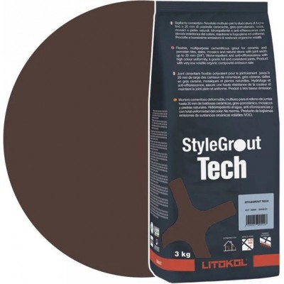 Цементна фуга Litokol StyleGrout Tech 0-20 (Brown 2) 3 кг (SGTCHBRW20063)